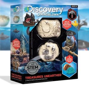 Discovery #Mindblown Treasures Unearthed 2-Pack Mini Excavation kit